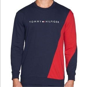 TOMMY HILFIGER COLORBLOCKED LONG SLEEVE SWEATSHIRT